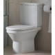 Унитаз напольный VitrA S50  белый, овальный, антивсплеск, 35.5x60 см