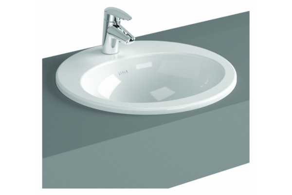 Рукомойник VitrA 5467B003 цвет белый, на столешницу, круглая