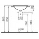 Рукомойник VitrA 5467B003 цвет белый, на столешницу, круглая