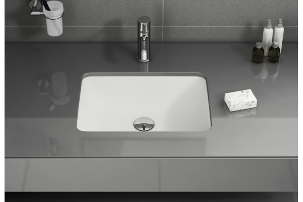 Раковина VitrA S20  цвет белый, прямоугольная, с переливом