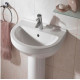 Раковина VitrA S50 5301B003 (55 см) цвет белый, полукруглая, с переливом