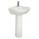 Рукомойник VitrA S50 (40 см) цвет белый, угловая, с переливом
