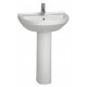 Раковина VitrA S50 5302B003 (60 см) цвет белый, полукруглая, с переливом