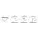 Раковина VitrA S50 5302B003 (60 см) цвет белый, полукруглая, с переливом