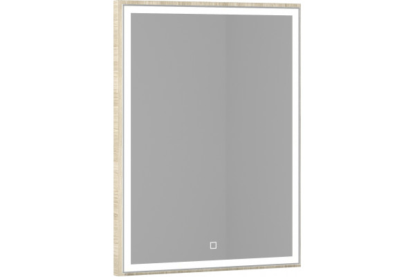 Зеркало Vod-Ok Лайт 60 ореховый дубослив, с подсветкой