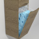 Шкаф-пенал Vod-Ok Adel 30 R, с бельевой корзиной, подвесной, крымский дуб, с дверками, глянцевый