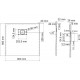 Поддон для душа Wasserkraft Elbe 74T03 90x90 квадратный, низкий