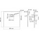 Поддон для душа Wasserkraft Main 41T03 90x90 см квадратный, низкий