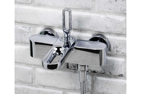 Смеситель Wasserkraft Kammel 1801 для ванны с душем, однорычажный, хром