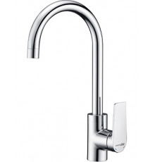 Смеситель Wasserkraft Lopau 3207 для кухонной мойки однорычажный, хром