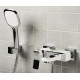 Смеситель Wasserkraft Aller 1061 white для ванны с душем, однорычажный, длина излива 18.6 см