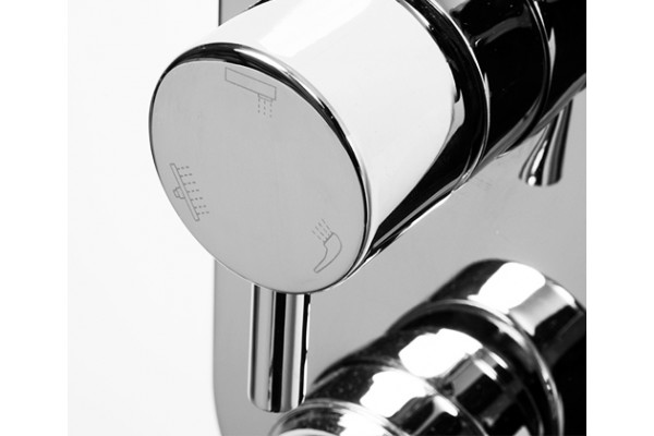 Смеситель Wasserkraft Dinkel 5871 С ВНУТРЕННЕЙ ЧАСТЬЮ, для ванны и душа, однорычажный, хром