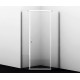 Душевой уголок Wasserkraft Leine 35P11 90x90 см двери распашные, стекло прозрачное