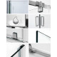 Душевой уголок Wasserkraft Leine 35P11 90x90 см двери распашные, стекло прозрачное