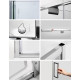 Душевой уголок Wasserkraft Berkel 48P17 100x80 см прямоугольный, двери распашные