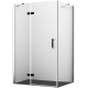 Душевой уголок Wasserkraft Aller 10H10LB black matt, 120x100 см, прямоугольный, двери распашные