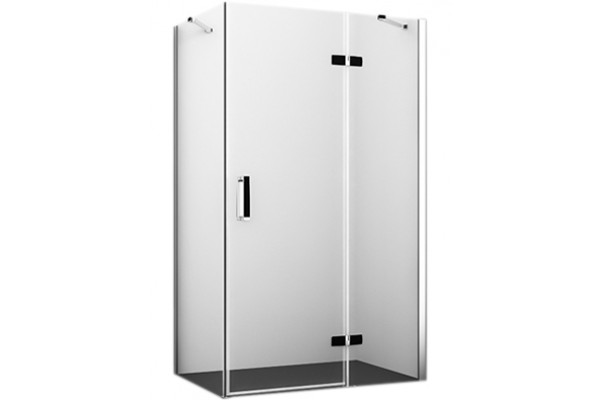 Душевой уголок Wasserkraft Aller 10H06RB black matt, 120x80 см, прямоугольный, двери распашные