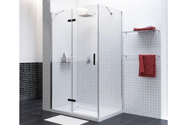 Душевой уголок Wasserkraft Aller 10H07LB black matt, 120x90 см, прямоугольный, двери распашные