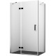 Душевой уголок Wasserkraft Aller 10H06LB black matt, 120x80 см, прямоугольный, двери распашные