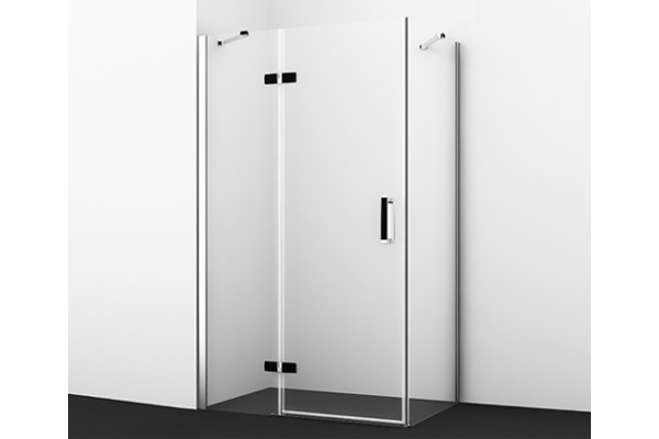 Душевой уголок Wasserkraft Aller 10H06LB black matt, 120x80 см, прямоугольный, двери распашные