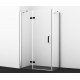 Душевой уголок Wasserkraft Aller 10H06LB black matt, 120x80 см, прямоугольный, двери распашные