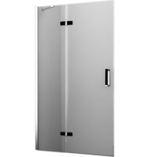 Душевая дверь в нишу Wasserkraft Aller 10H05LB black matt, 120 см, распашная, стекло прозрачное