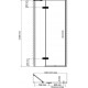 Душевая дверь в нишу Wasserkraft Aller 10H05LB black matt, 120 см, распашная, стекло прозрачное