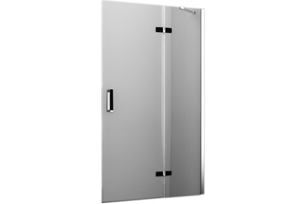 Душевая дверь в нишу Wasserkraft Aller 10H05RB black matt, 120 см, распашная, стекло прозрачное
