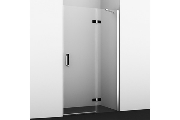 Душевая дверь в нишу Wasserkraft Aller 10H05RB black matt, 120 см, распашная, стекло прозрачное