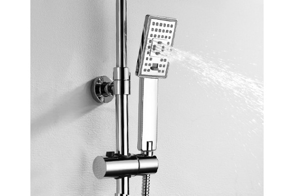 Душевая стойка Wasserkraft A17701 80/115x55,1 см, хром, 3 режима