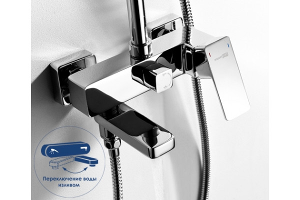 Душевая стойка Wasserkraft A17701 80/115x55,1 см, хром, 3 режима