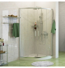 Душевой уголок Wasserkraft Main 41S23 100x100 см четверть круга, двери раздвижные
