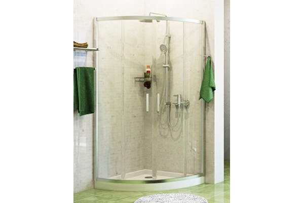 Душевой уголок Wasserkraft Main 41S23 100x100 см четверть круга, двери раздвижные