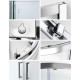 Душевой уголок Wasserkraft Main 41S23 100x100 см четверть круга, двери раздвижные