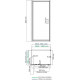 Душевой уголок Wasserkraft Salm 27I17 100x80 см прямоугольный, двери распашные