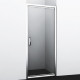 Душевая дверь в нишу Wasserkraft Salm 27I12 100 см распашная, стекло прозрачное