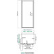Душевой уголок Wasserkraft Salm 27I22 100x90 см прямоугольный, двери распашные