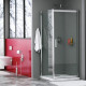 Душевой уголок Wasserkraft Salm 27I28 80x90 см прямоугольный, двери распашные