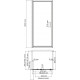 Душевой уголок Wasserkraft Salm 27I28 80x90 см прямоугольный, двери распашные