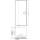 Душевой уголок Wasserkraft Berkel 48P28 85x90 см прямоугольный, двери распашные