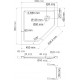 Поддон для душа Wasserkraft Isen 26T11 90x90 см пятиугольный, средний