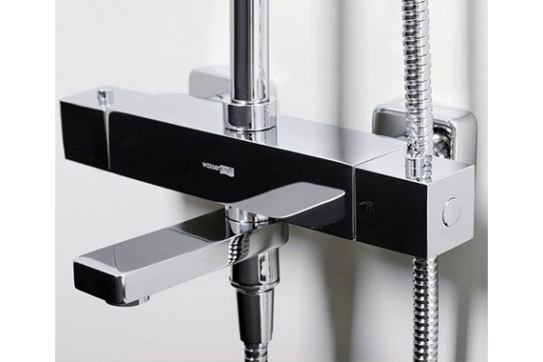 Душевая стойка Wasserkraft Exter A19901Thermo хром, штанга 115 см