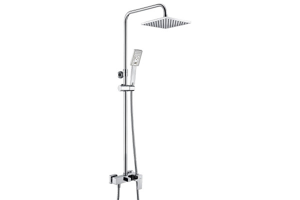 Душевая стойка Wasserkraft A17702 хром, штанга 115 см, шланг 150 см