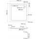 Поддон для душа Wasserkraft Amper 29T19 100x100 см квадратный, средний