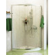 Душевой уголок Wasserkraft Main 41S23 100x100 см с поддоном, четверть круга, двери раздвижные