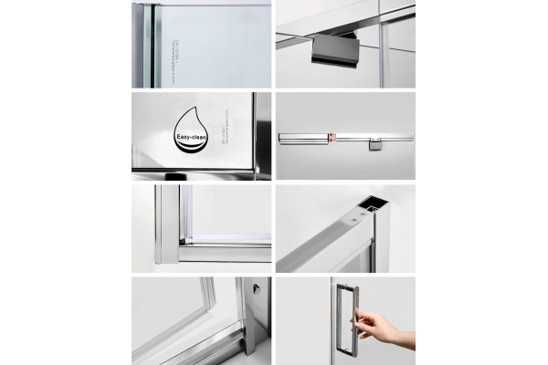 Душевой уголок Wasserkraft Berkel 48P21 120x90 см прямоугольный, двери распашные