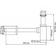 Сифон для раковины Wasserkraft A096 бронза