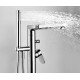 Смеситель Wasserkraft Dinkel 5821 напольный, для ванны с душем, однорычажный, хром
