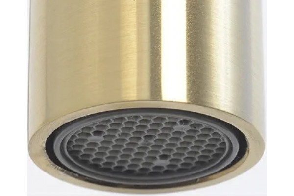 Смеситель Wasserkraft Aisch 5507 для кухонной мойки однорычажный, золото