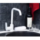 Смеситель Wasserkraft Mindel 8507 для кухонной мойки однорычажный, белый